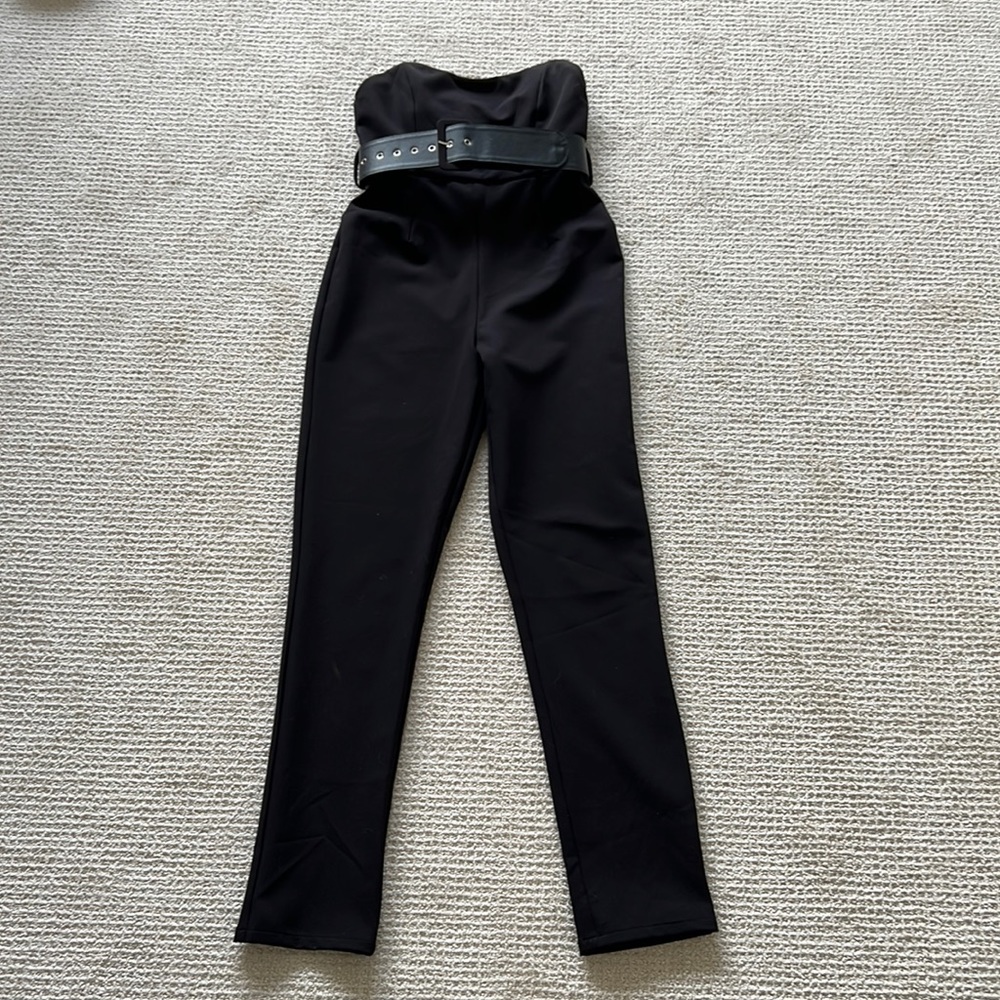 Superdown strapless jumpsuit BLACK XS